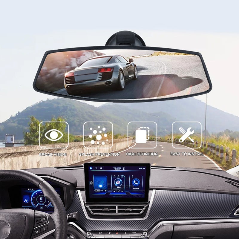 🚗 مرآة خلفية للسيارة مصنوعة من ABS وزجاج متينة مع محسنة - Image 5
