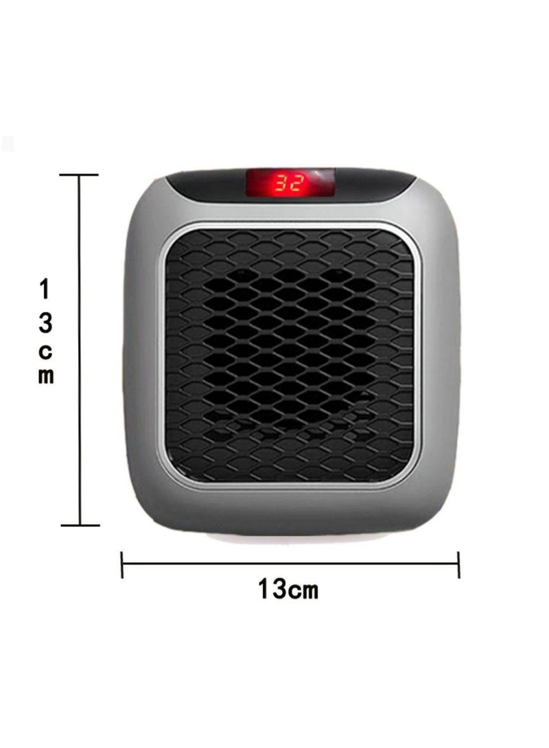 Wall-Mounted Heater UK Plug - 3-Speed Temperature Adjustable Electric Heater Space-Saving Warmer for Bathroom Bedroom Office - Image 4