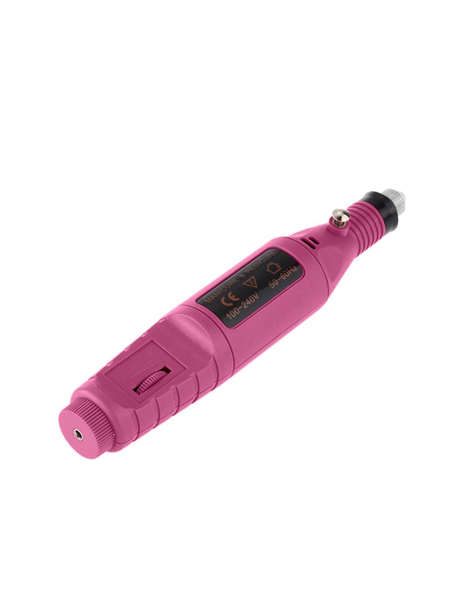 إسكدنيا آلة كهربائية لثقب الأظافر وبردها وردي/أسود - Image 2