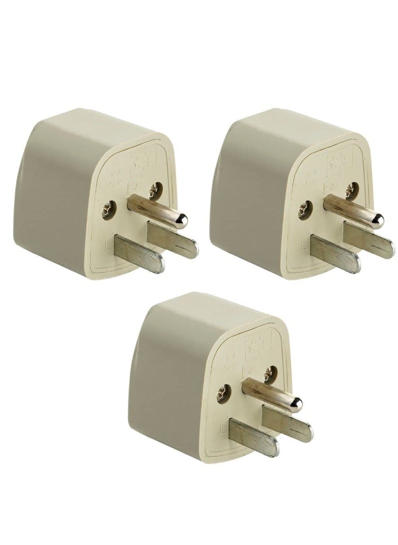 HI PLASST PINS N PLUGS HiPlasst Pack of 1 US Travel Adapter Converter 3 Pin Type B Plug with Universal Socket India to USA Converter for United States Canada Mexico Japan Taiwan Philippines  - Image 1