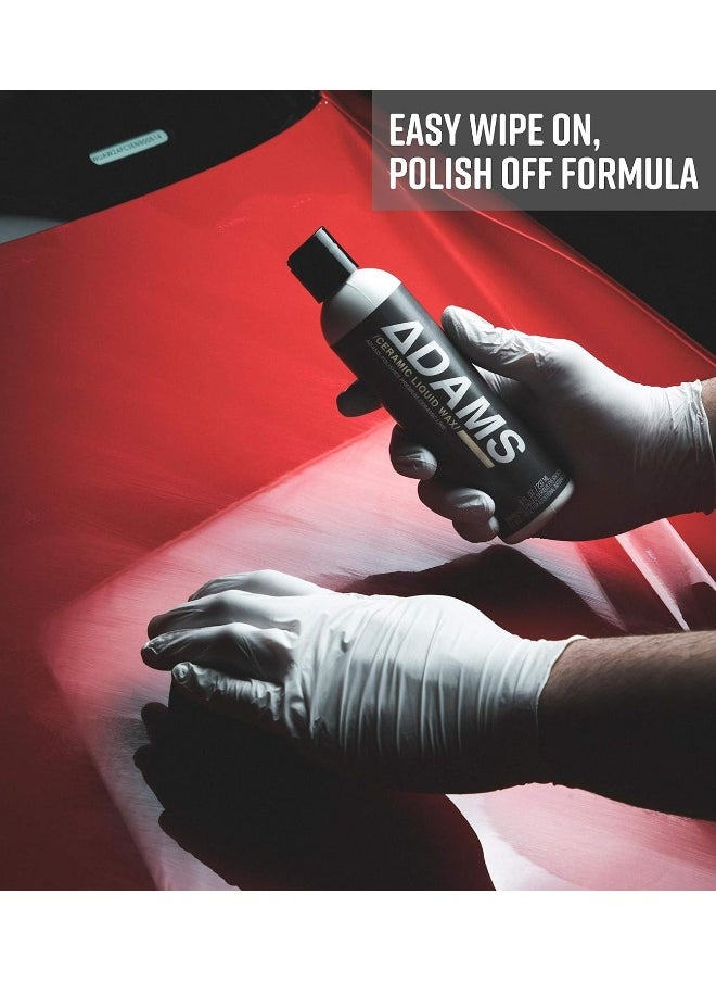 Adam's Polishes - Ceramic Liquid Wax (12Oz) - Boost The Ceramic Nano Paint Protection Of Boat, Rv, Truck & Motorcycle - Hydrophobic Top Coat Sio2 Infused Wax Sealant To Extend The Life Of Ceramic Coatings - Image 1