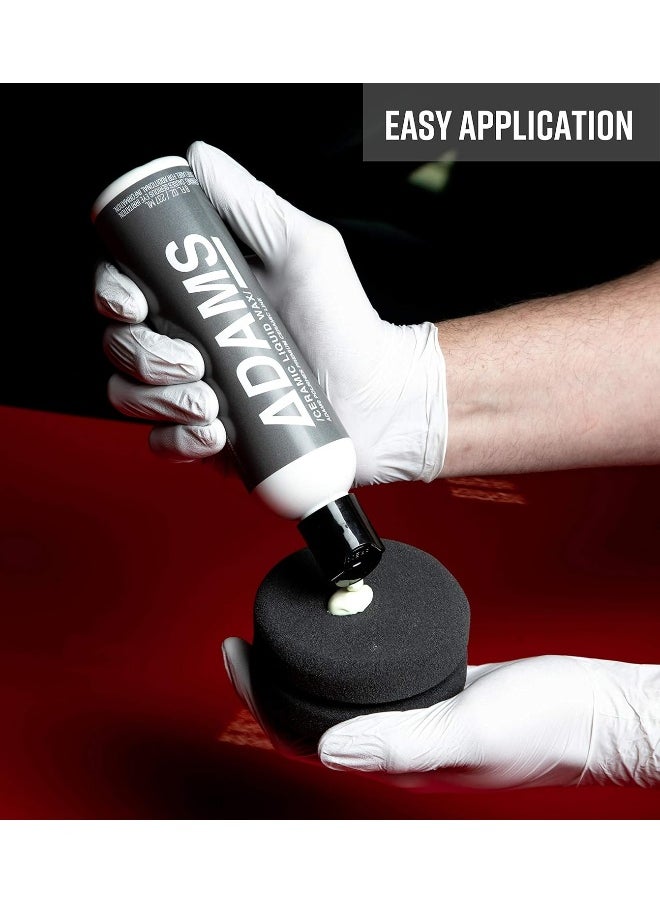 Adam's Polishes - Ceramic Liquid Wax (12Oz) - Boost The Ceramic Nano Paint Protection Of Boat, Rv, Truck & Motorcycle - Hydrophobic Top Coat Sio2 Infused Wax Sealant To Extend The Life Of Ceramic Coatings - Image 1