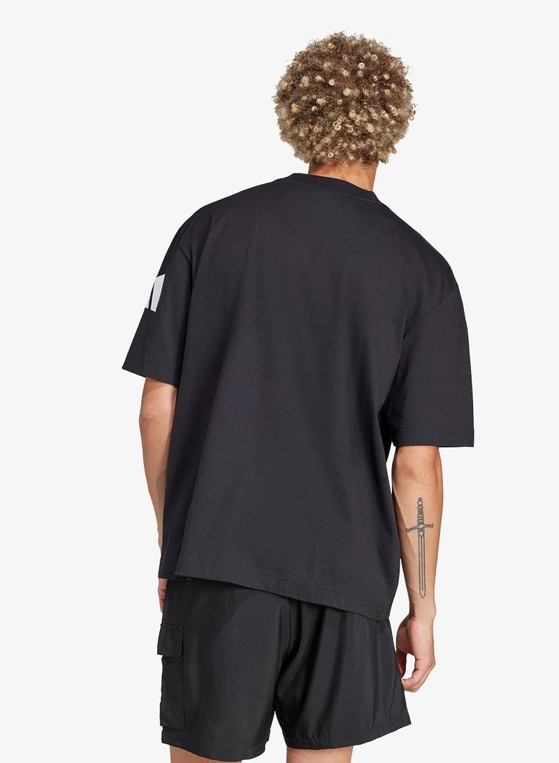 Adidas Essential Loose Fit 3 Bar Logo T-Shirt - Image 2