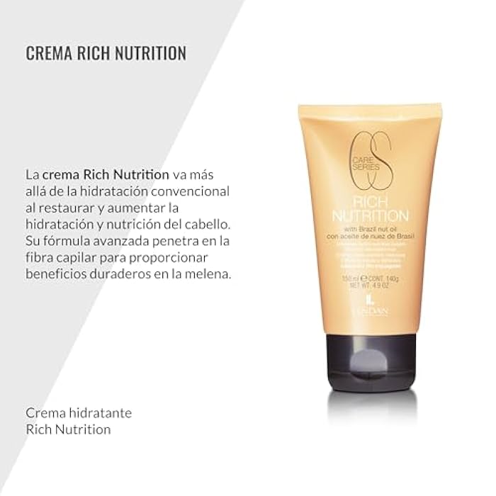Lendan - Leave-In Hair Cream - Hydro-Nourishing Cream Rich Nutrition - 150 ml - for Dry and Damaged Hair - with Brazil Nut Oil - Deeply Hydrates and Nourishes - Shiny Hair - Image 2