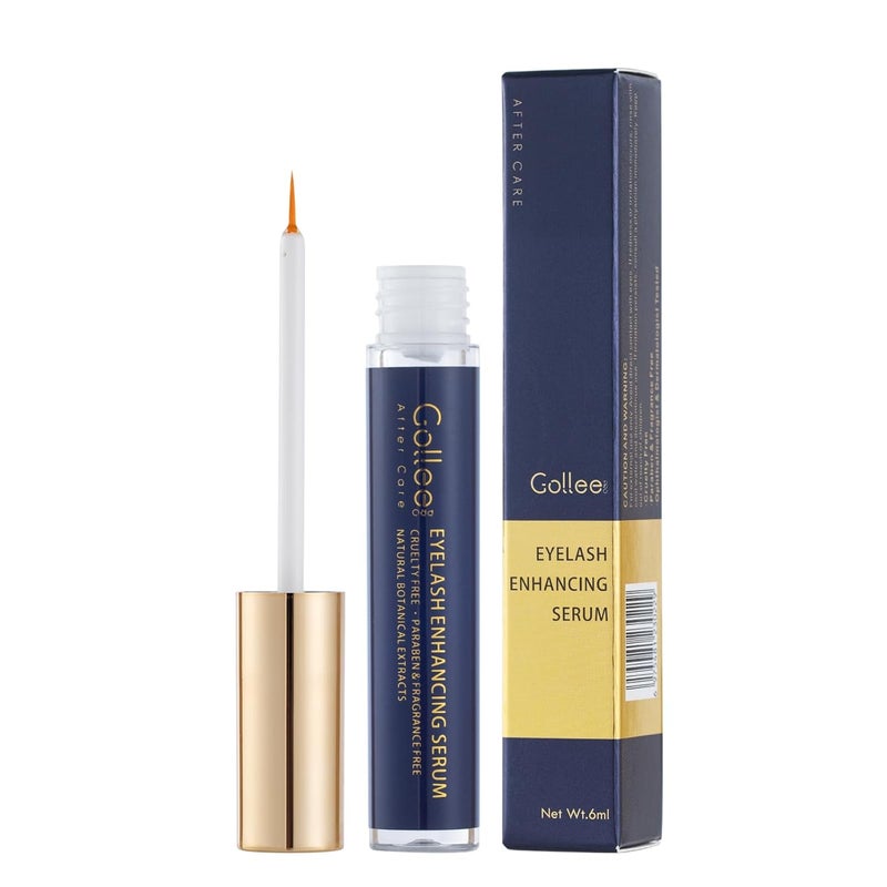 GOLLEE Eye Lash Serum for Fuller Longer Looking Advanced Lash Enhancing Treatment Eyebrow Growth Support Serum with Natural Formula 6ml - Image 1