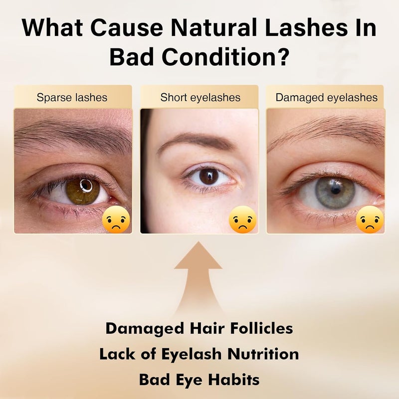 GOLLEE Eye Lash Serum for Fuller Longer Looking Advanced Lash Enhancing Treatment Eyebrow Growth Support Serum with Natural Formula 6ml - Image 3