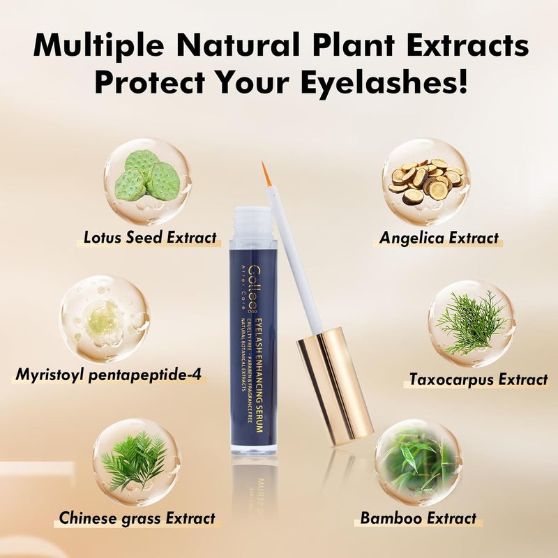 GOLLEE Eye Lash Serum for Fuller Longer Looking Advanced Lash Enhancing Treatment Eyebrow Growth Support Serum with Natural Formula 6ml - Image 5