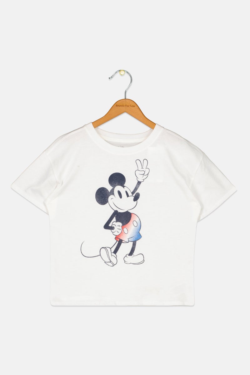 Gap x Disney Kids Girl Short Sleeve Graphic Print T-shirt, Multicolor - Image 1