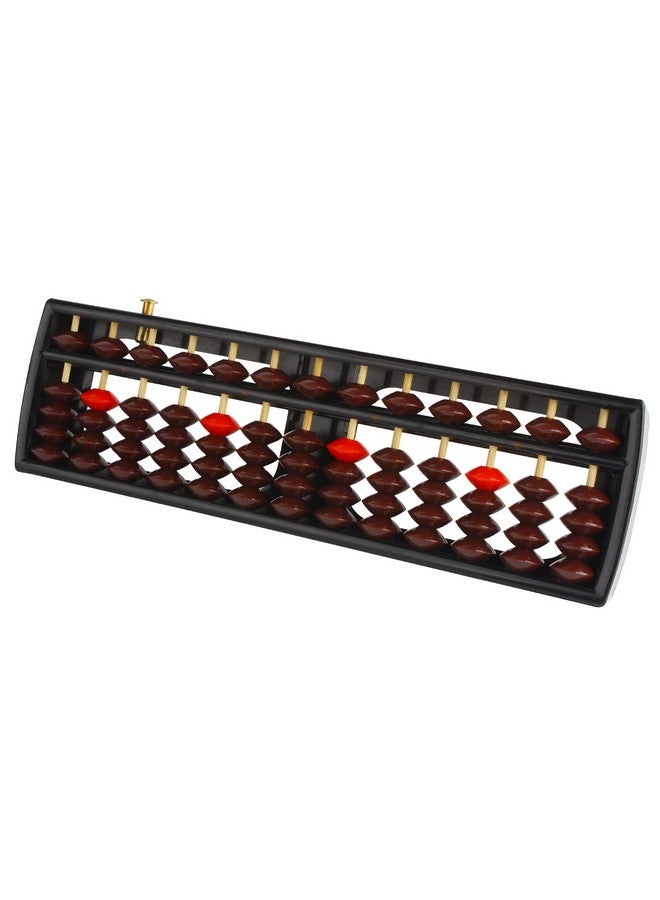 Larcele Bead Arithmetic Counting Abacus with Reset Button School Supplies for Children,13 Column SP-02 (Black 2) - Image 1