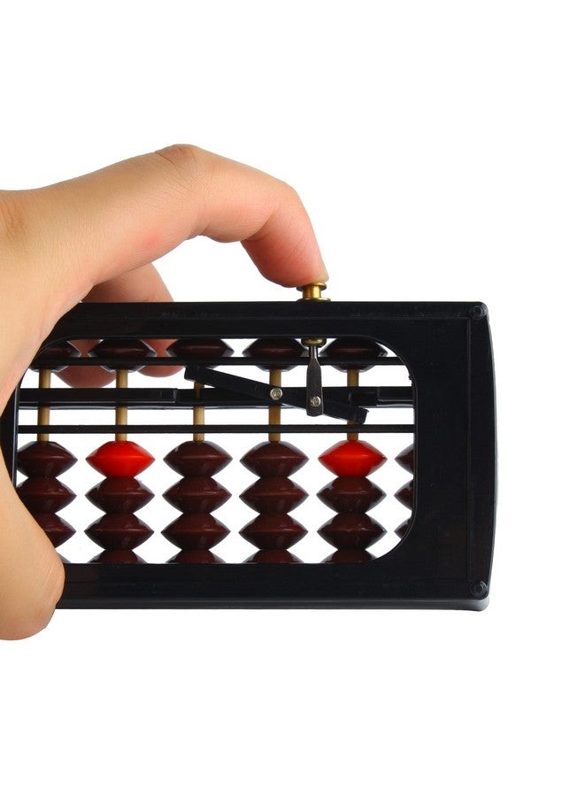 Larcele Bead Arithmetic Counting Abacus with Reset Button School Supplies for Children,13 Column SP-02 (Black 2) - Image 3