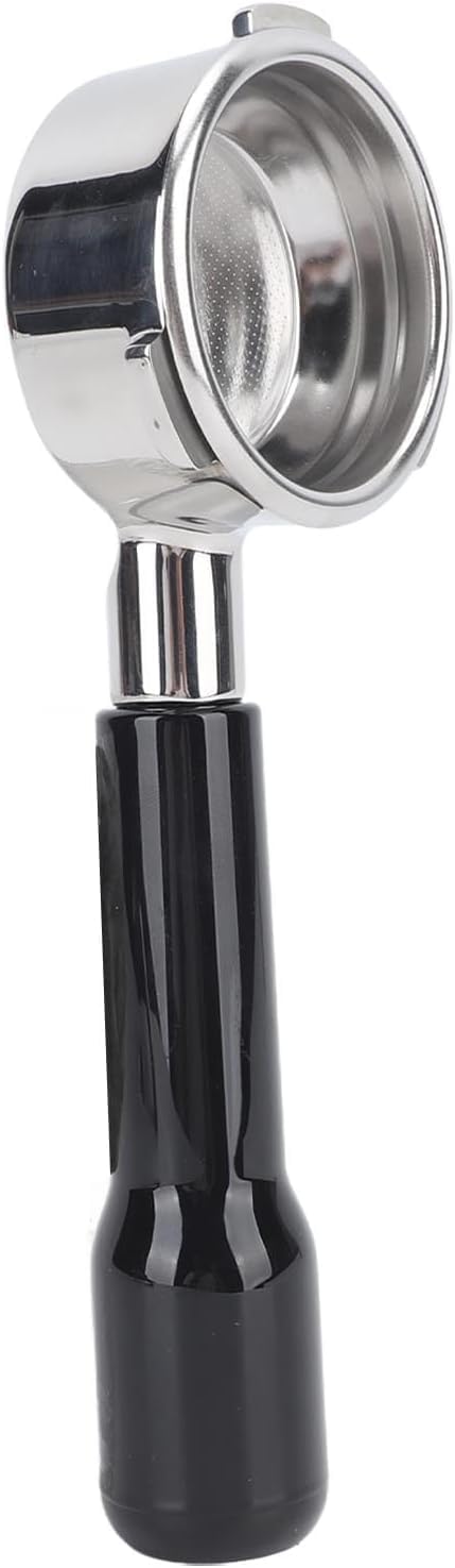 EVGATSAUTO 58mm Coffee Bottomless Portafilter 3 Ears 58mm Bottomless Portafilter for Coffee Machine Black