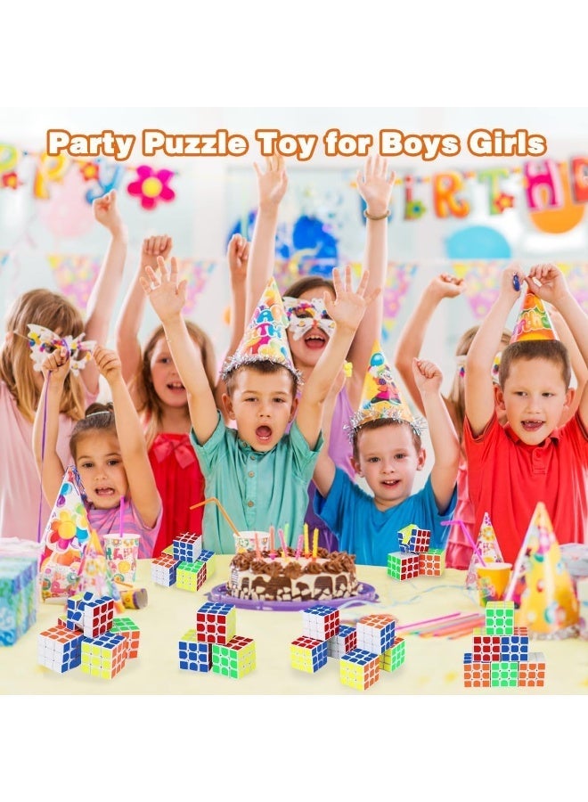 ST ZONE Mini Cube Puzzle Party Favors, 3x3 Speed Cubes, Non-Toxic Durable Material, Multi-Color, Pack of 20, Educational Brain Teaser Toys for Kids - Image 5