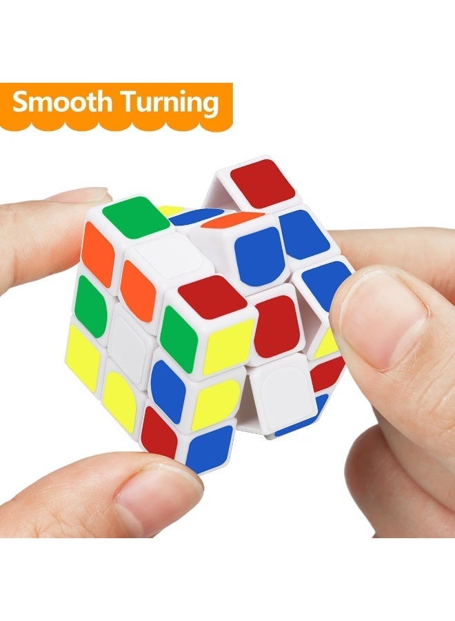 ST ZONE Mini Cube Puzzle Party Favors, 3x3 Speed Cubes, Non-Toxic Durable Material, Multi-Color, Pack of 20, Educational Brain Teaser Toys for Kids - Image 2