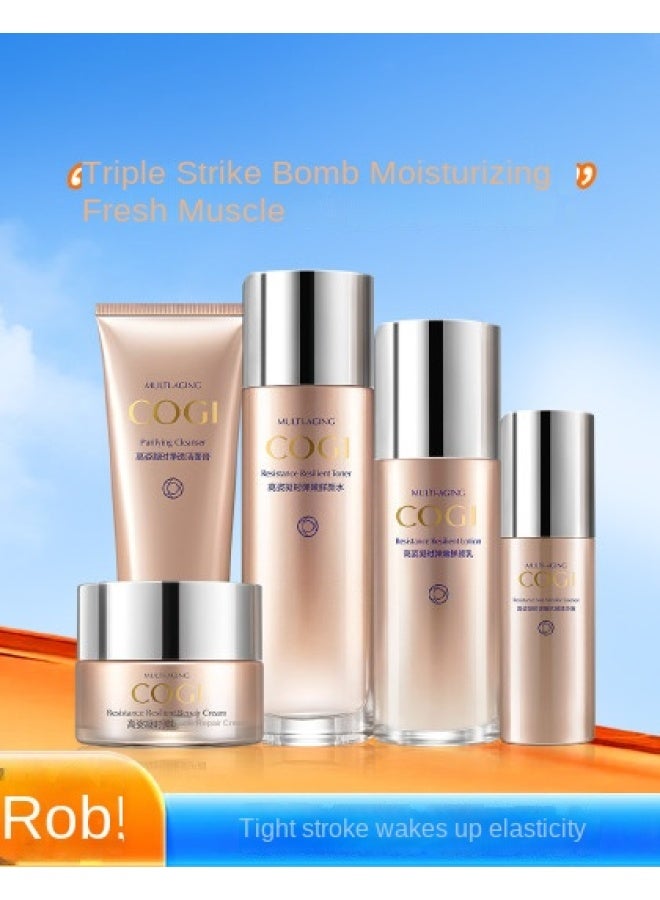 【تقليل الخطوط الدقيقة وتعزيز المرونة】 مجموعة الترميم المشددة للحفاظ على الشباب تصلح لتقليل الخطوط الدقيقة، وتكافح التجاعيد، وتشد البشرة، وتحبس الرطوبة للترطيب - Image 2