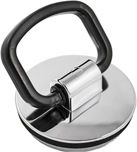 Taps2Traps 38mm Bathroom Basin Plug With Large Easy Grip Handle  Polished Chrome Effect Plastic With Rubber Seal