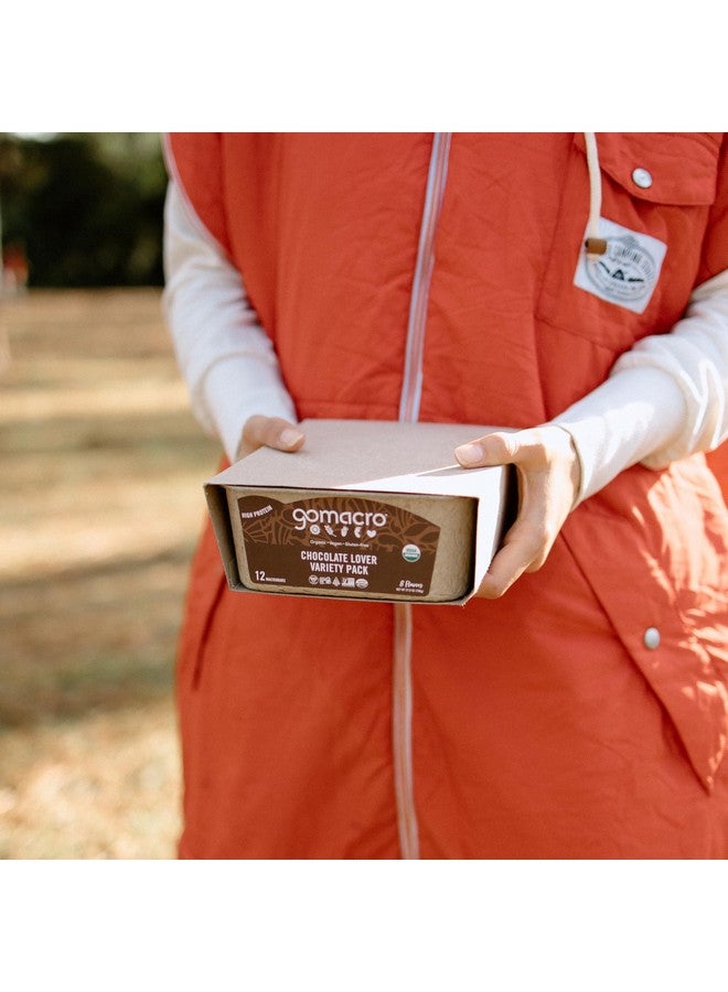 GoMacro MacroBar Organic Vegan Protein Bars - Chocolate Lover Variety Pack, 2.3 Ounce Bars, 12 Count (Pack of 1) - Image 2