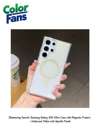 Shimmering Search: Samsung Galaxy S24 Ultra Case with Magnetic Feature - Iridescent Yellow with Sparkle Finish - pzsku/ZCE18C943F71FE7610756Z/45/_/1705208777/5417fca2-0d74-47fd-9cb4-235f7272b015