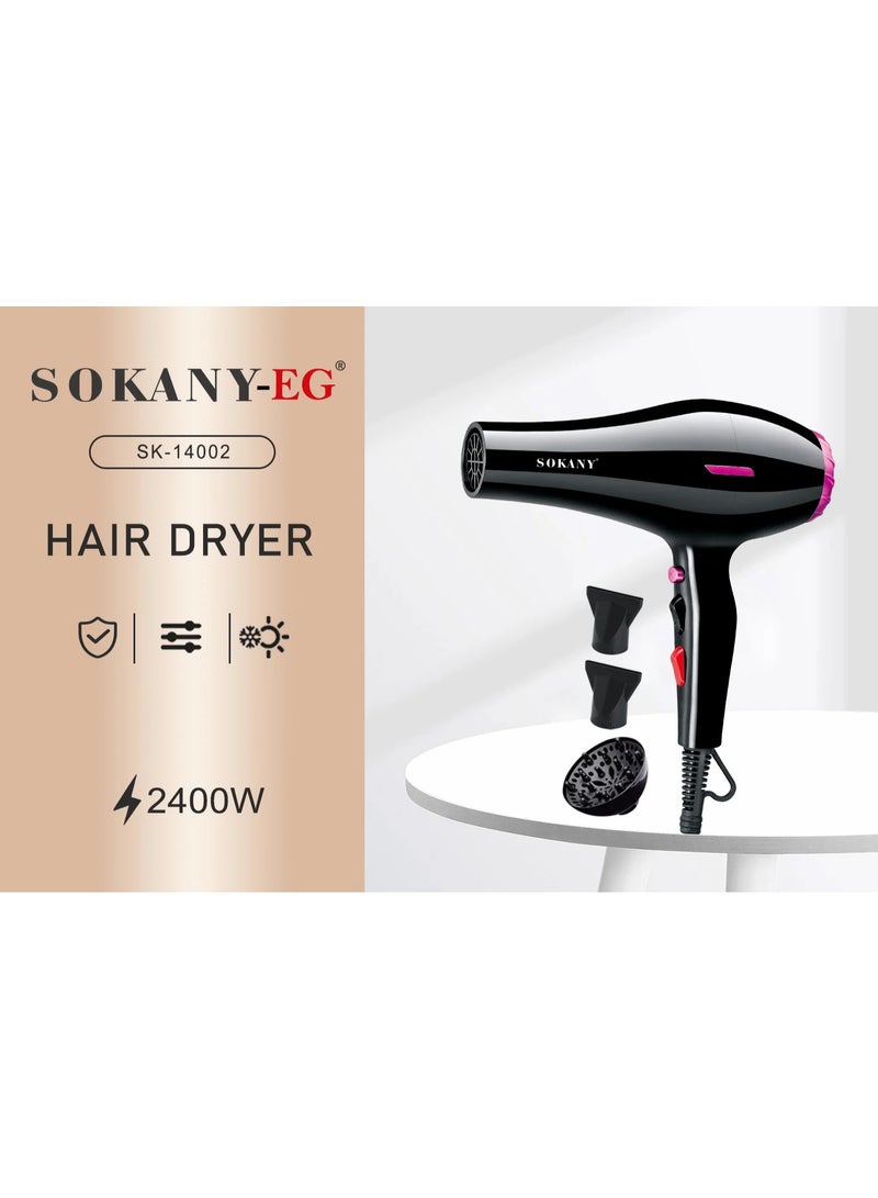 sokany SK-14002 Sokani hair dryer, 2400 watts - Image 3