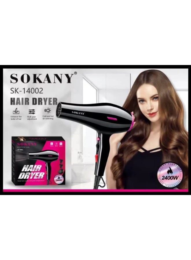 sokany SK-14002 Sokani hair dryer, 2400 watts - Image 2