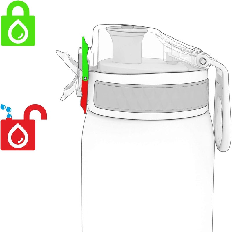 ION8 Lightweight Steel Kids Water Bottle, 400ml/13oz, Leak Proof, Easy to Open, Aqua - Image 4