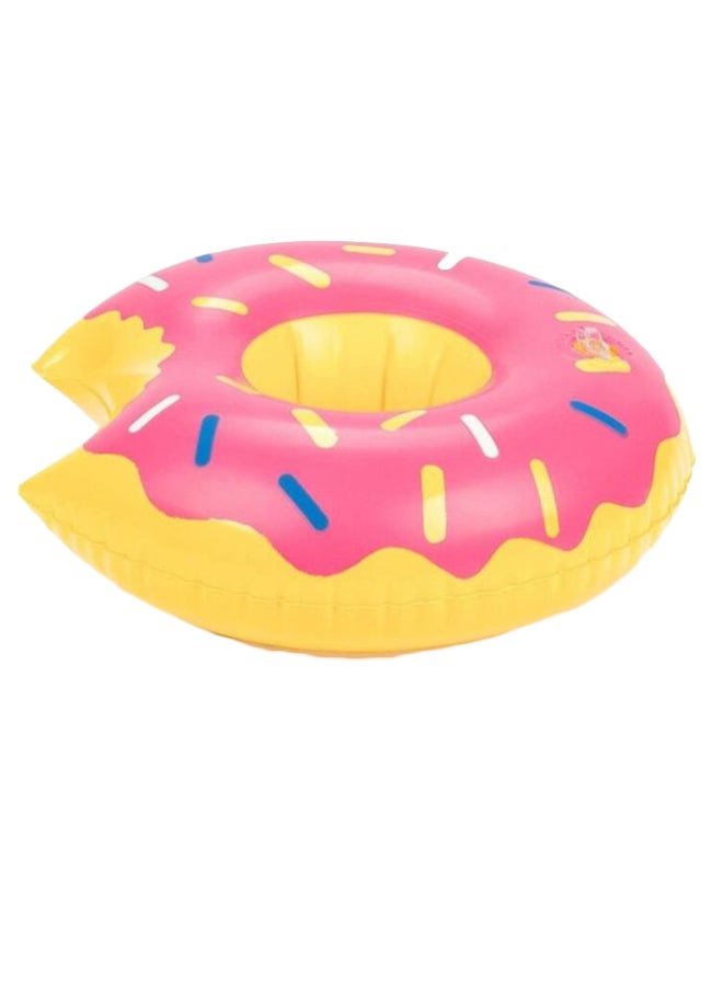 Strawberry Doughnut Inflatable Cup Holder Float - Image 2