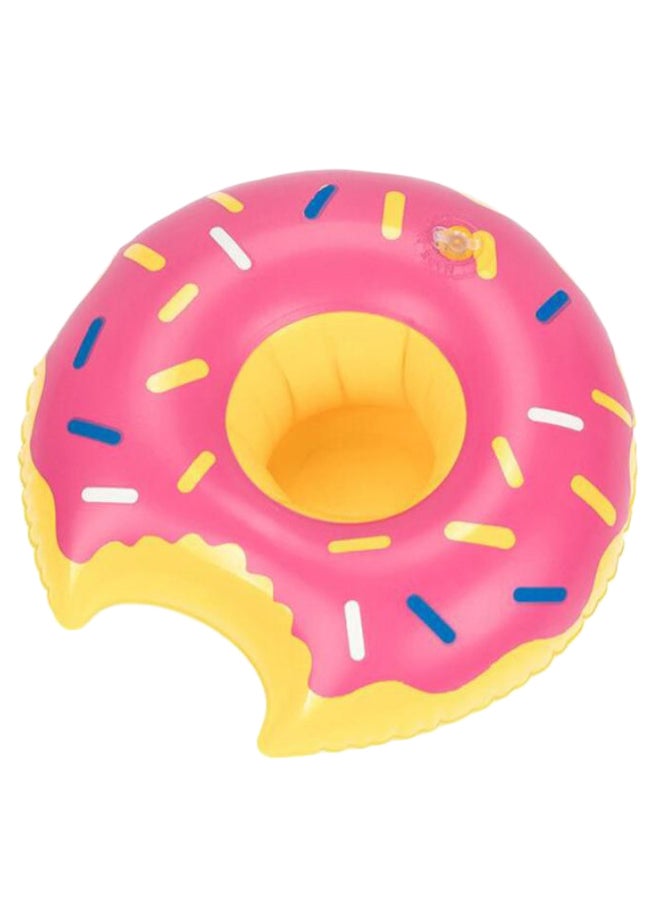 Strawberry Doughnut Inflatable Cup Holder Float - Image 1