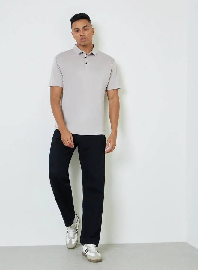 ستايلي Men Solid Regular Fit Polo