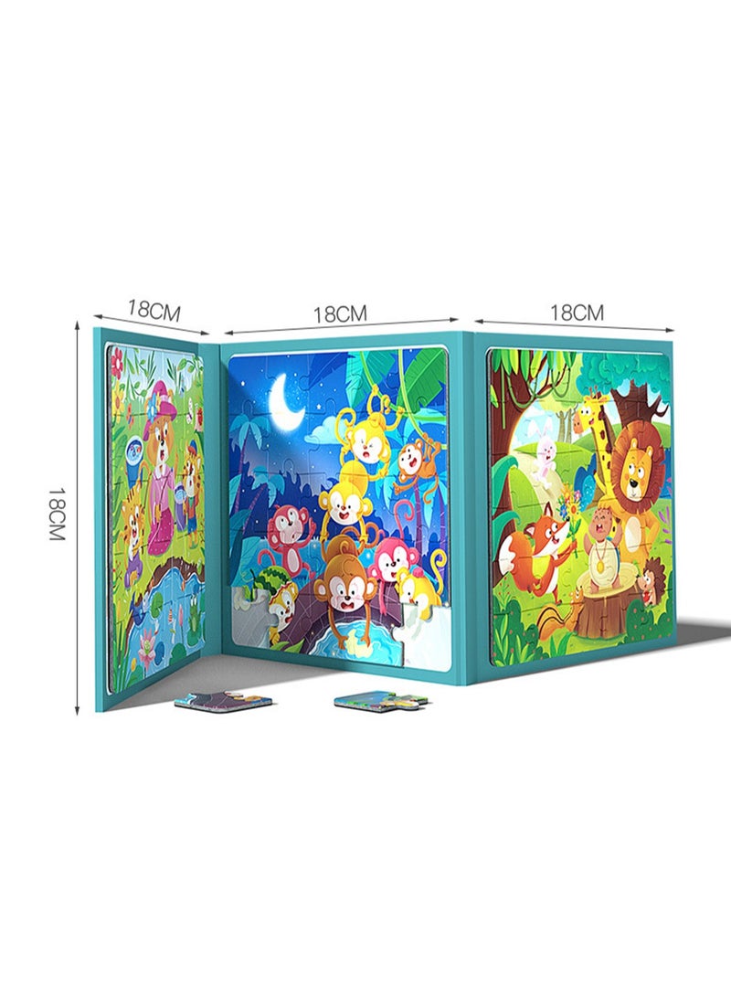 لعبة ألغاز مغناطيسية متقدمة للأطفال، لعبة تعليمية، ألغاز قصة التعليم المبكر - Image 2