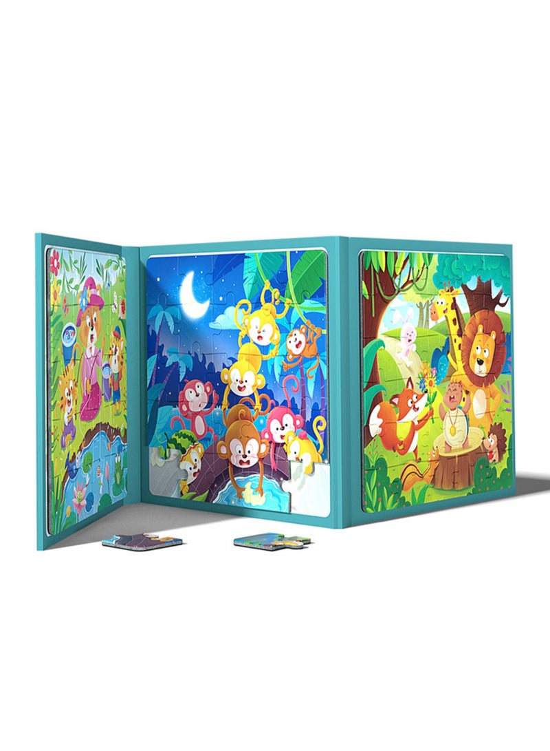 لعبة ألغاز مغناطيسية متقدمة للأطفال، لعبة تعليمية، ألغاز قصة التعليم المبكر - Image 1