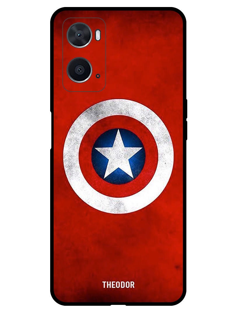 Theodor Protective Case Cover For OPPO A76  Captain American Logo - Image 1