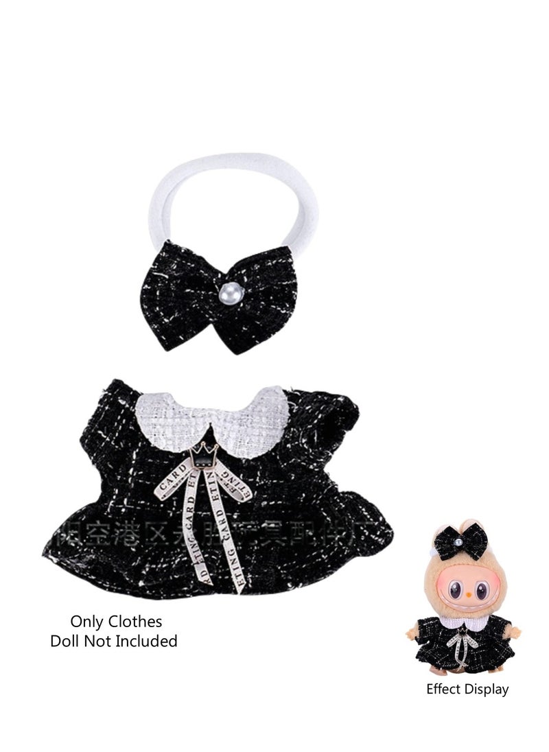 LABUBU 2-Piece Clothes for Labubu Outfit, Exquisite Accessories for Labubu,Cute Clothes Set for 17 cm Labubu Accessories,Labubu Clothes 