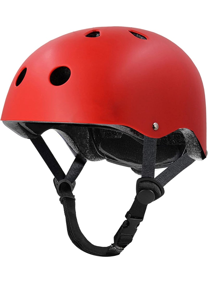 Skateboard Bike Helmet, Lightweight Adjustable, Multi-Sport for Bicycle, Skate Scooter for Adult Youth (Large: 57-61 cm)