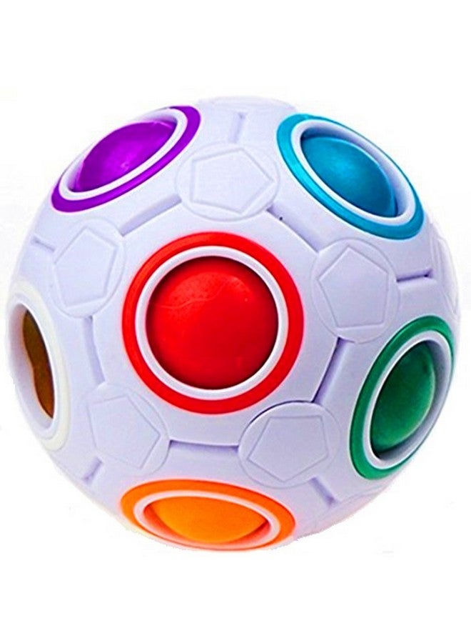 CuberSpeed Rainbow Ball Magic Cube Fidget Toy Puzzle Magic Rainbow Ball Puzzle Fun Fidget - Image 1