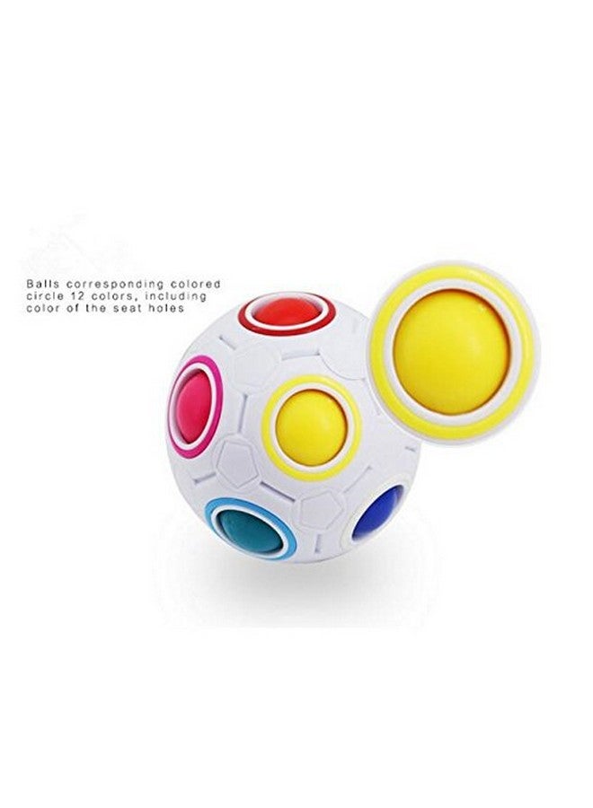 CuberSpeed Rainbow Ball Magic Cube Fidget Toy Puzzle Magic Rainbow Ball Puzzle Fun Fidget - Image 4