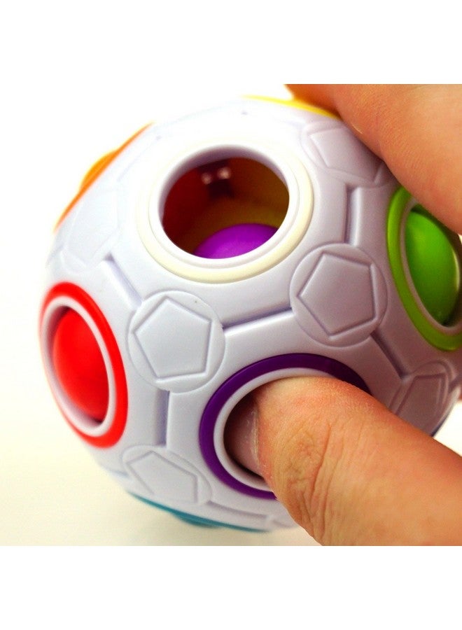 CuberSpeed Rainbow Ball Magic Cube Fidget Toy Puzzle Magic Rainbow Ball Puzzle Fun Fidget - Image 3