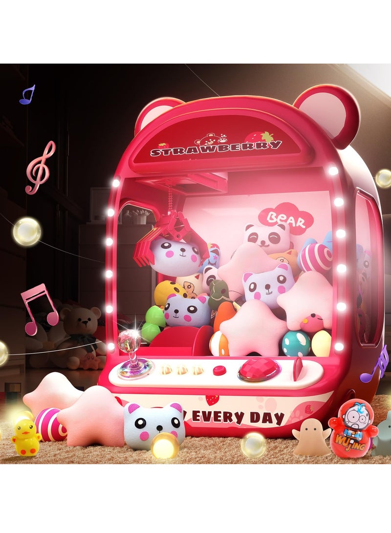 Skirfy Skirfy Claw Machines for Kids, Unicorn Toys for Girls Age 6+, Arcade Games Mini Vending Machine with Squishy Fidget Toys, Candy Dispenser, Claw Game  - Image 1