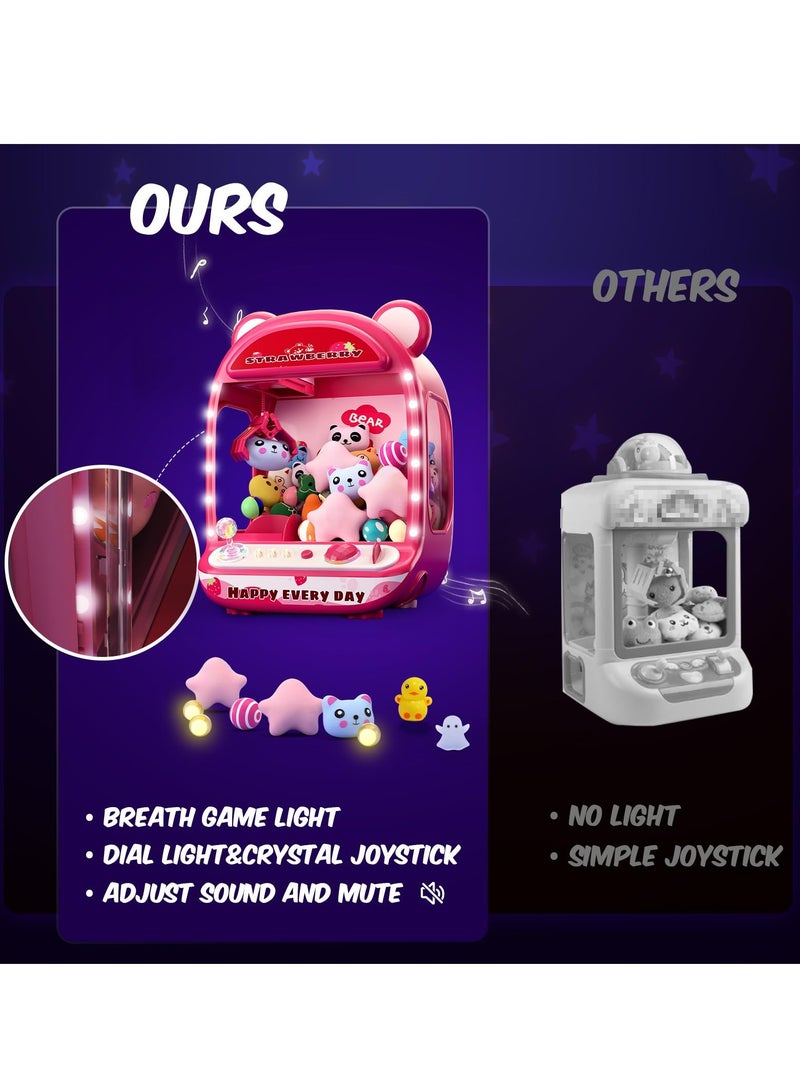 Skirfy Skirfy Claw Machines for Kids, Unicorn Toys for Girls Age 6+, Arcade Games Mini Vending Machine with Squishy Fidget Toys, Candy Dispenser, Claw Game  - Image 3