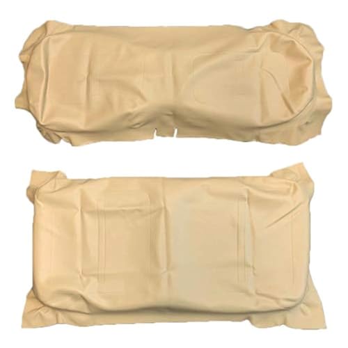 AA A.A Tan Front Seat Cover Set for EZGO TXT 1995-2013 Golf Cart 71602-G04, 71753-G04 (Complete Set, Tan) - Image 1