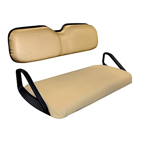 AA A.A Tan Front Seat Cover Set for EZGO TXT 1995-2013 Golf Cart 71602-G04, 71753-G04 (Complete Set, Tan) - Image 3