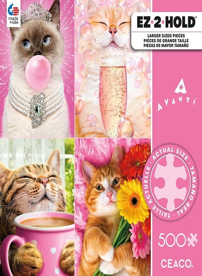 Ceaco - Avanti Cat Fancies - 500 Larger Piece Jigsaw Puzzle - Image 2