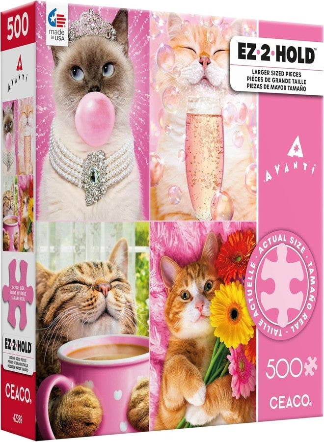 Ceaco - Avanti Cat Fancies - 500 Larger Piece Jigsaw Puzzle - Image 3