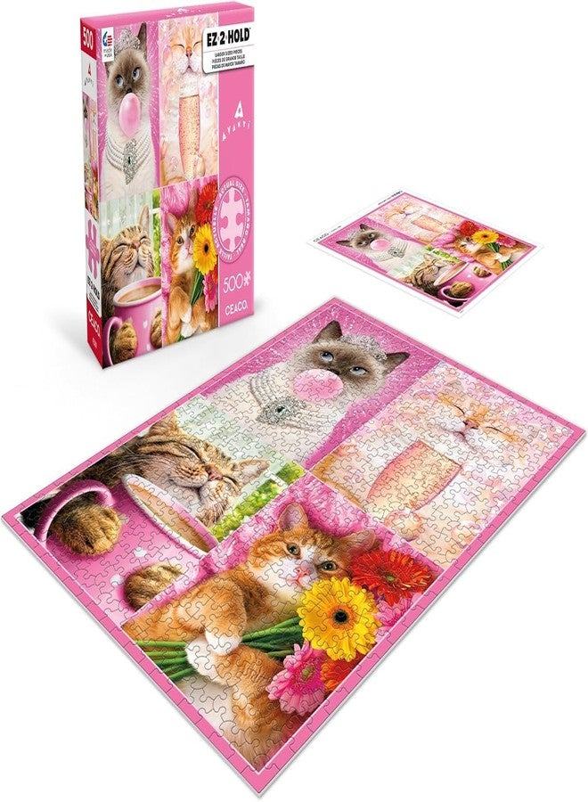 Ceaco - Avanti Cat Fancies - 500 Larger Piece Jigsaw Puzzle - Image 4