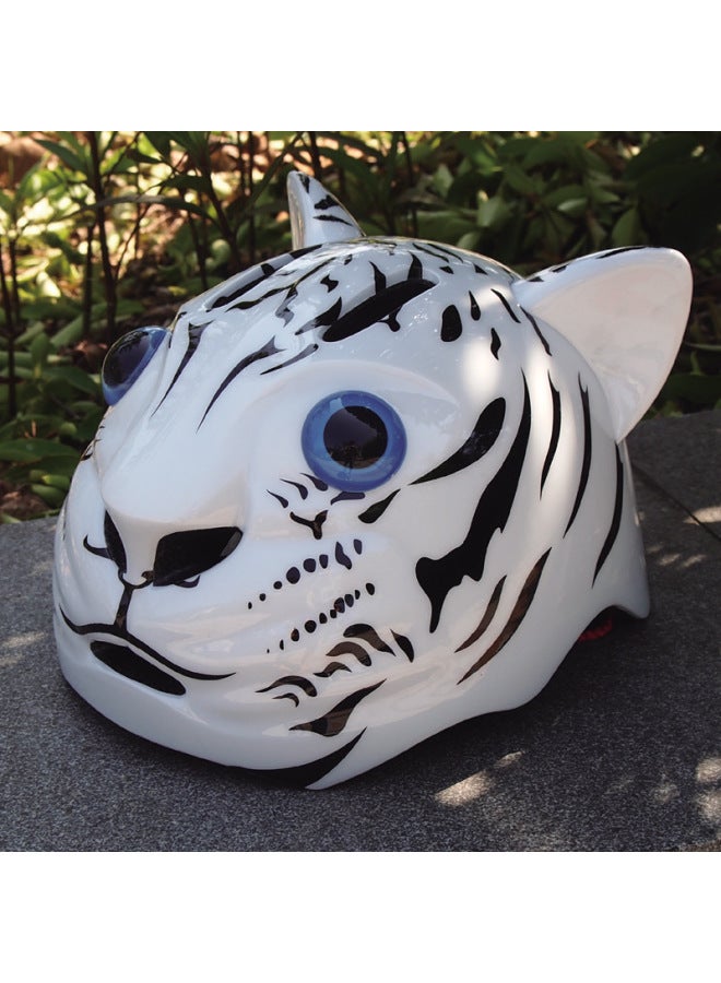 Siberian Tiger Zodiac Helmet Little Tiger Children's Bicycle Helmet Balance Car Helmet Children's Roller Skating Helmet Skating Helmet