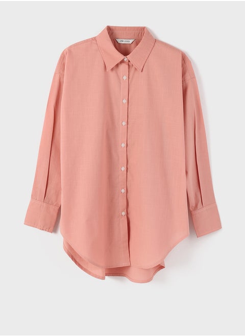 Plain Oversize Women'S Shirt Tunic