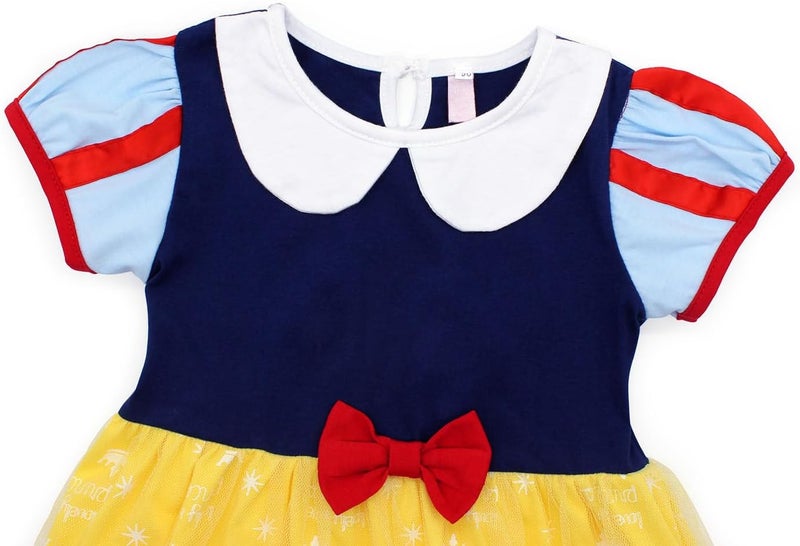 WonderBabe Girls princess dress red tutu dress Snow White Princess Costume Dress Up with Accessories - Image 5