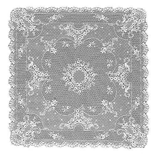 Heritage Lace Floret 36-Inch by 36-Inch Table Topper, Ecru - Image 5
