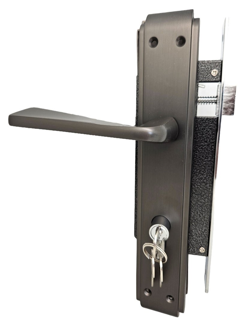 ROBUSTLINE Robustline Zinc Lever Door Handle | Premium Quality | Black Nickle - BY0012 