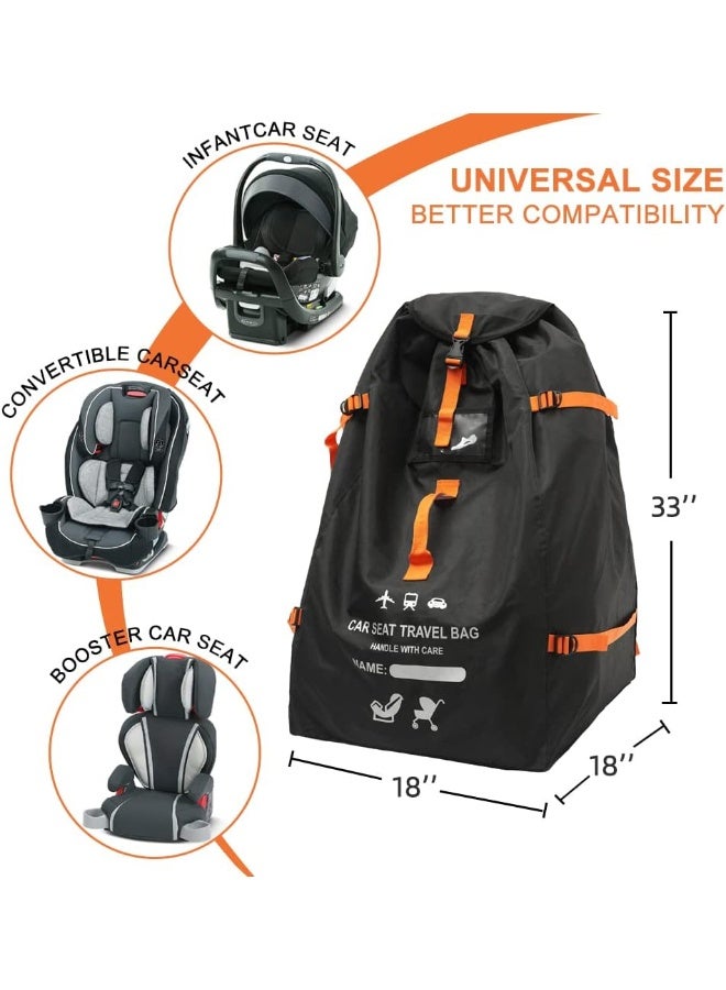 Clearworld Gate Check Bag for Car Seats - Air Travel Bag, Black, Movement Style - Image 3