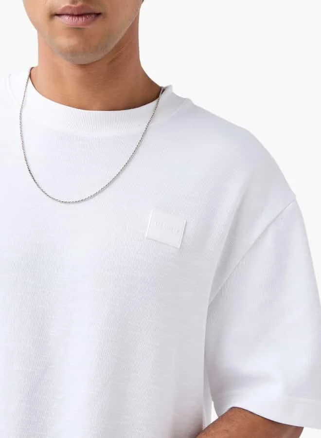 Lee Cooper Lee Cooper Oversized T-shirt with Short Sleeves and Crew Neck