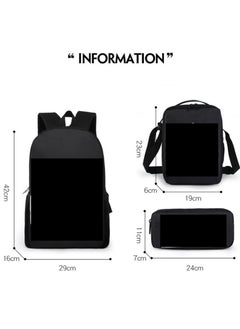 Generic Mario cartoon backpack, primary and secondary school student backpack, large capacity backpack, three piece set, single shoulder bag, pencil case, unisex  - Image 2